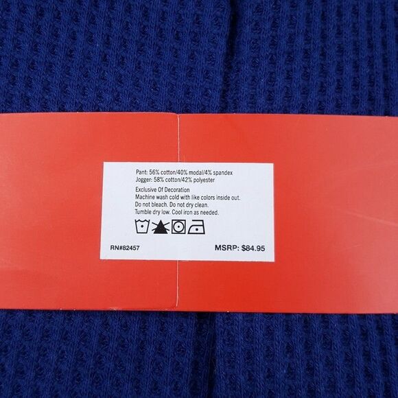 GAP Mens Pajama Pants Medium 2-Pack Blue Jogger Black Fair Isle Pant Set - Picture 4 of 5